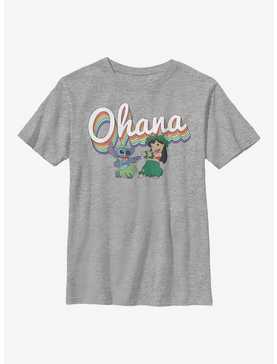 Disney Lilo & Stitch Rainbow Ohana Youth T-Shirt, , hi-res