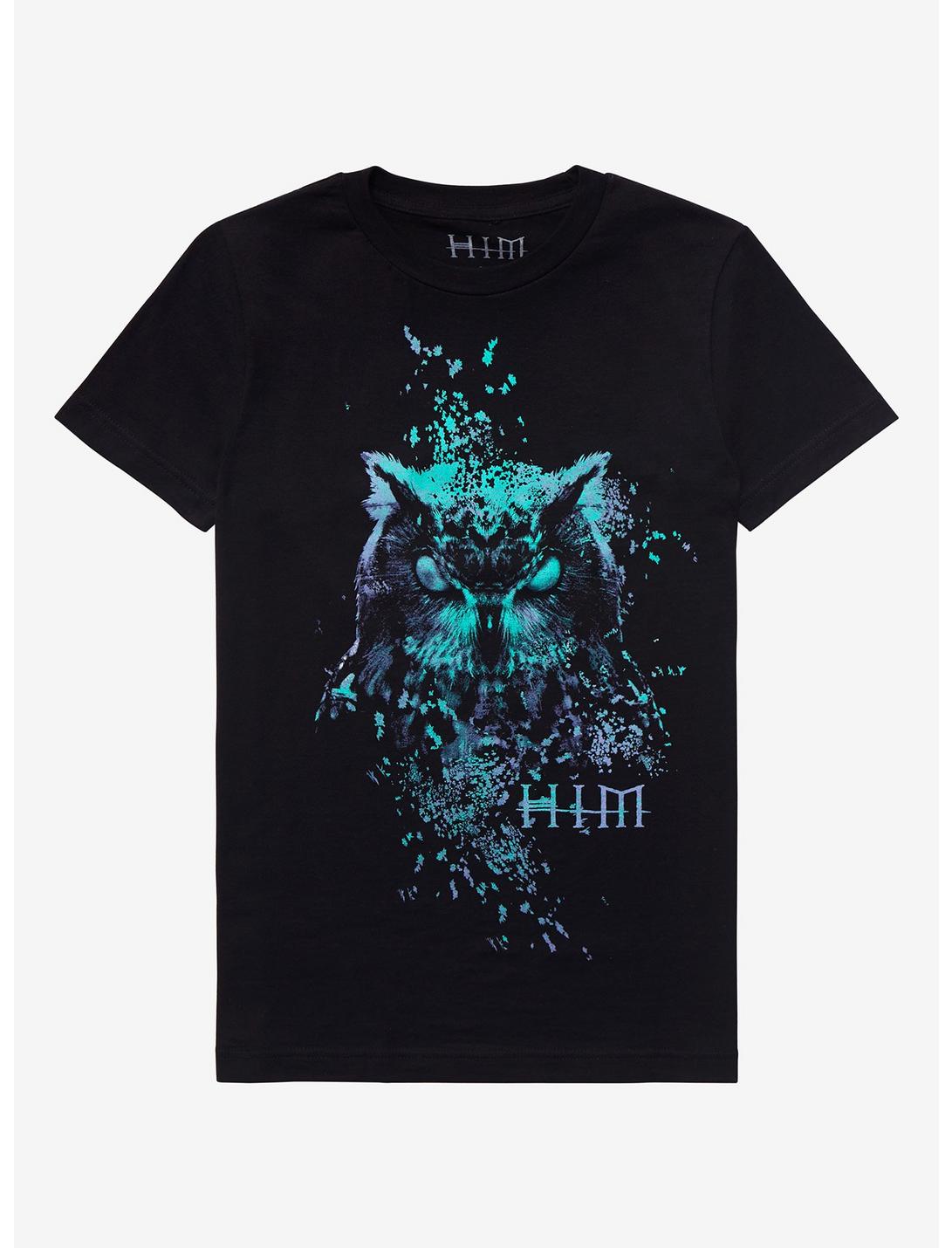 HIM Owl Girls T-Shirt, BLACK, hi-res