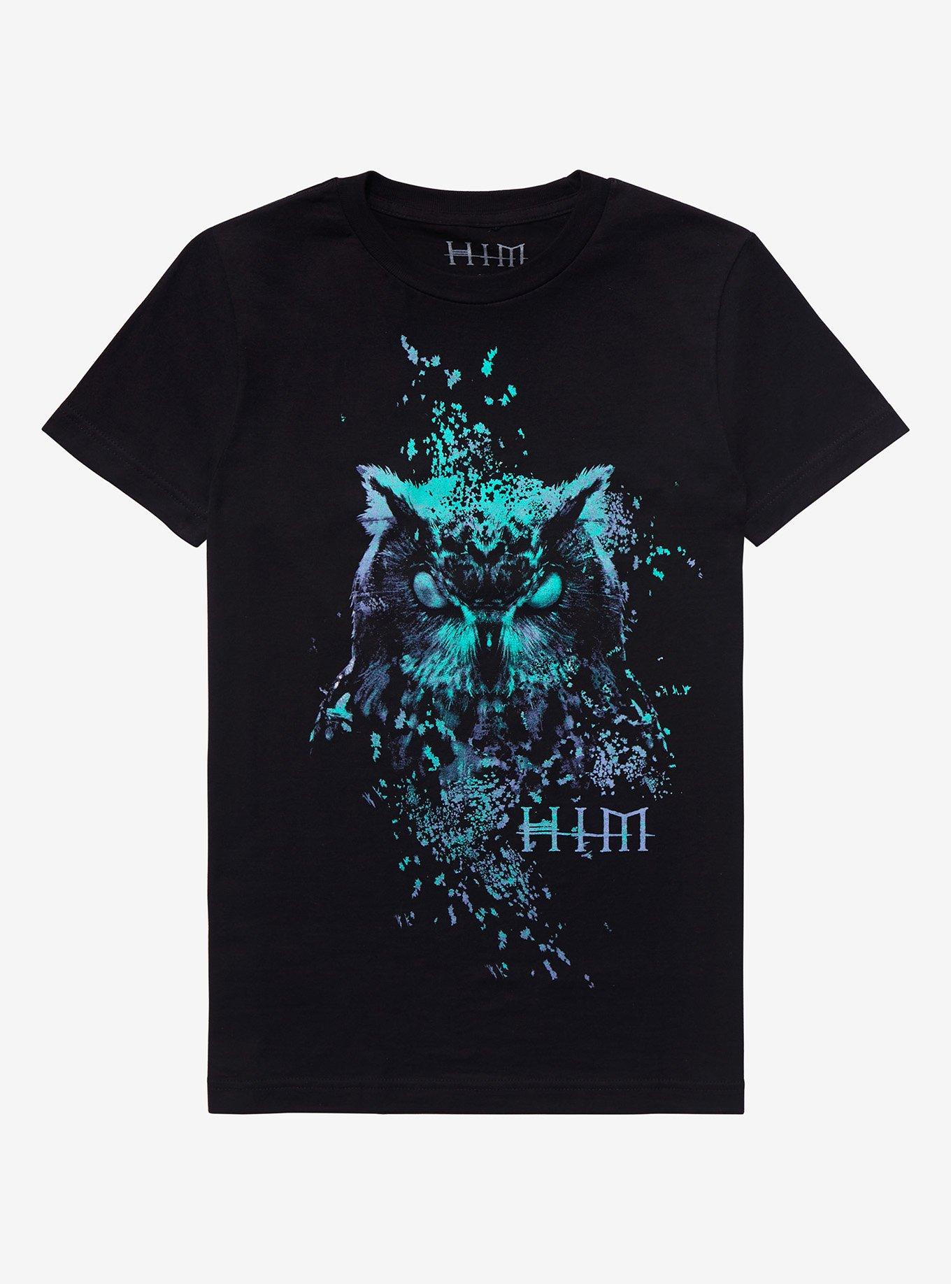 HIM Owl Girls T-Shirt, BLACK, hi-res