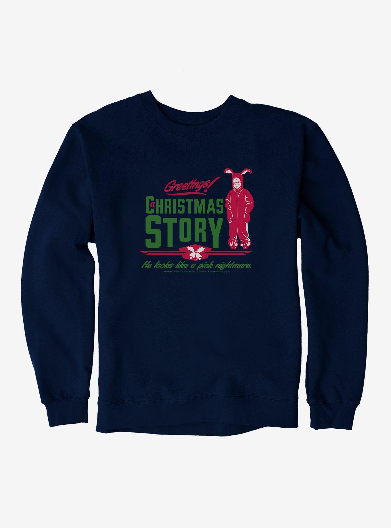 A Christmas Story  Pink Nightmare  Sweatshirt, NAVY, hi-res