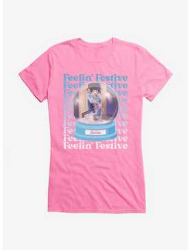 Barbie Holiday Feelin Festive Girls T-Shirt, CHARITY PINK, hi-res