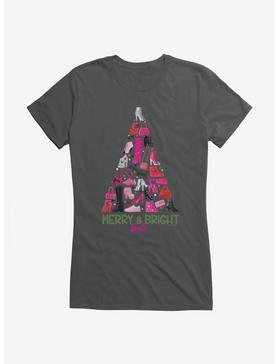 Barbie Holiday Merry And Bright Girls T-Shirt, CHARCOAL, hi-res