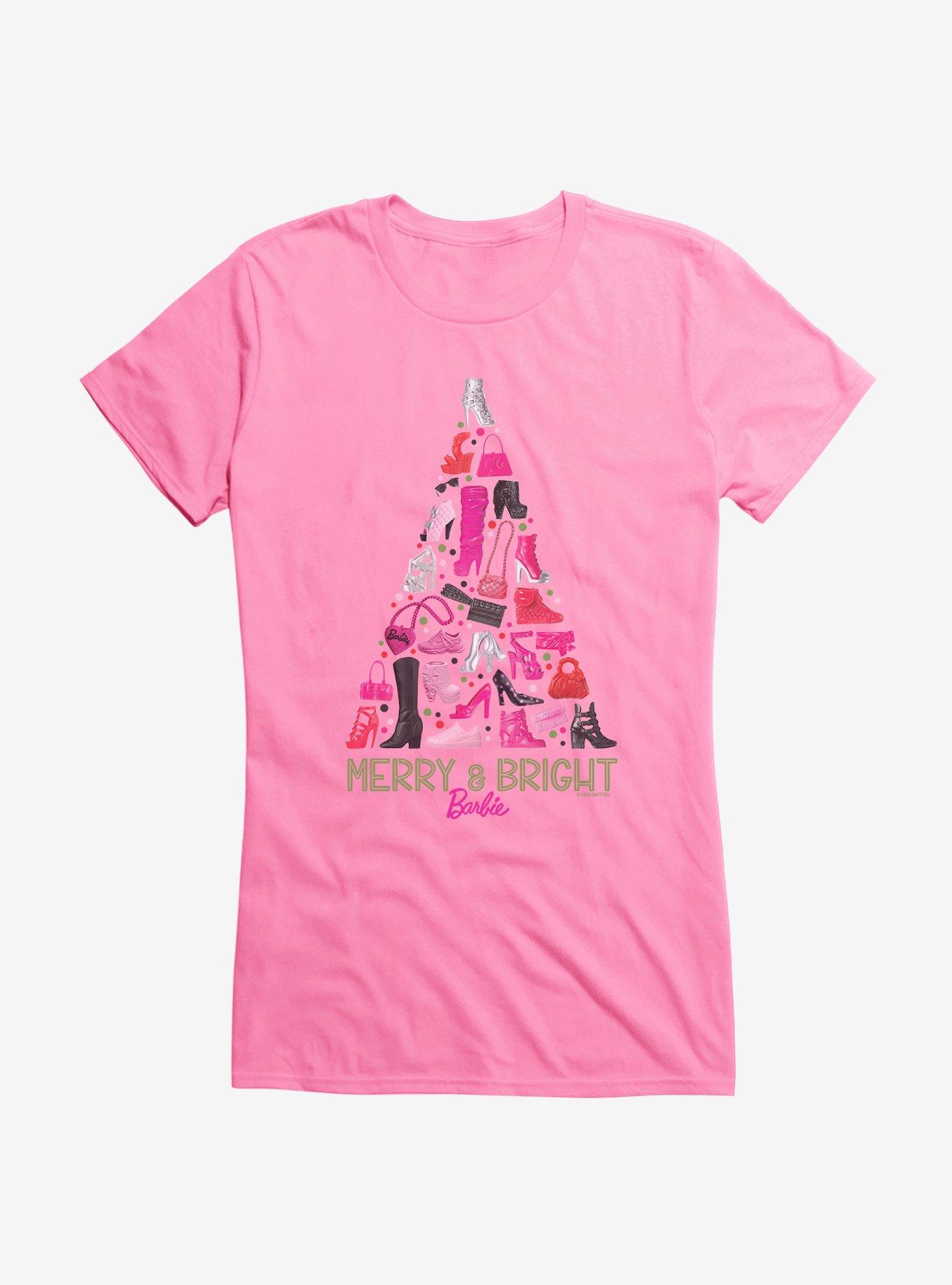Barbie Holiday Merry And Bright Girls T-Shirt, CHARITY PINK, hi-res