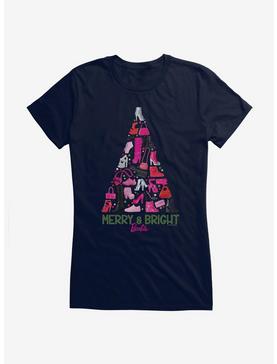 Barbie Holiday Merry And Bright Girls T-Shirt, NAVY, hi-res