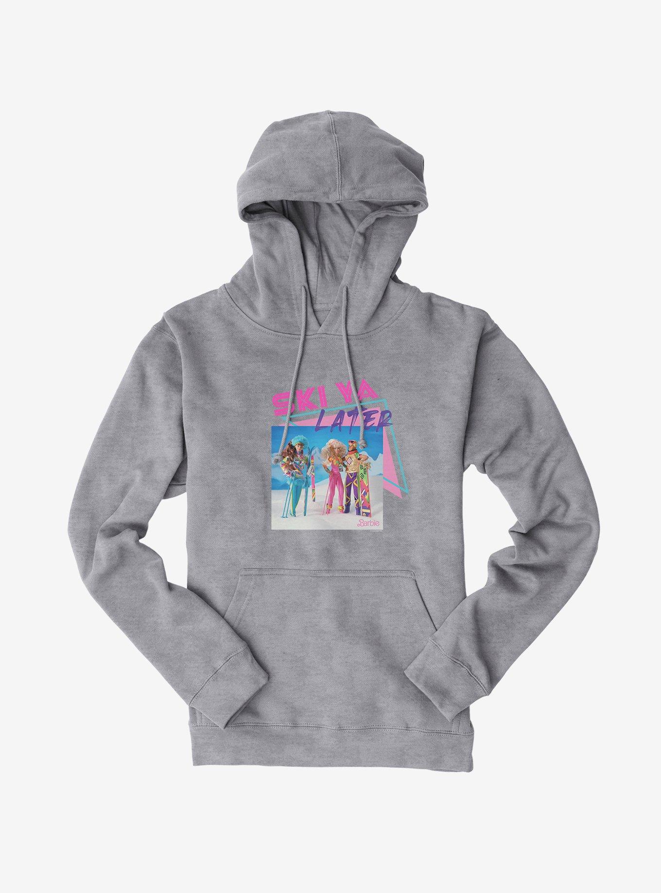Barbie Holiday Ski Ya Later Hoodie, HEATHER GREY, hi-res