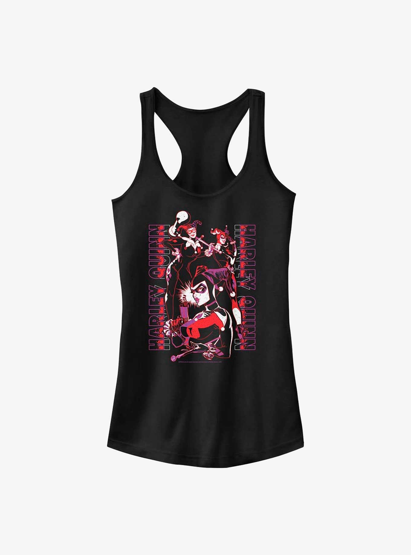 DC Comics Batman Harley Triple Threat Tank, BLACK, hi-res