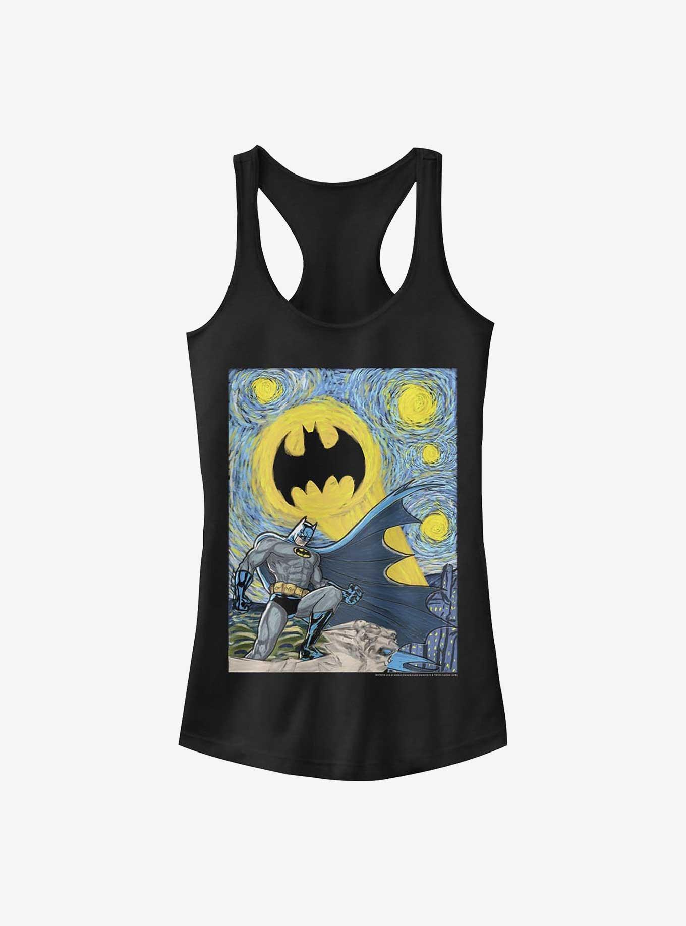 DC Comics Batman Starry Gotham Tank, BLACK, hi-res