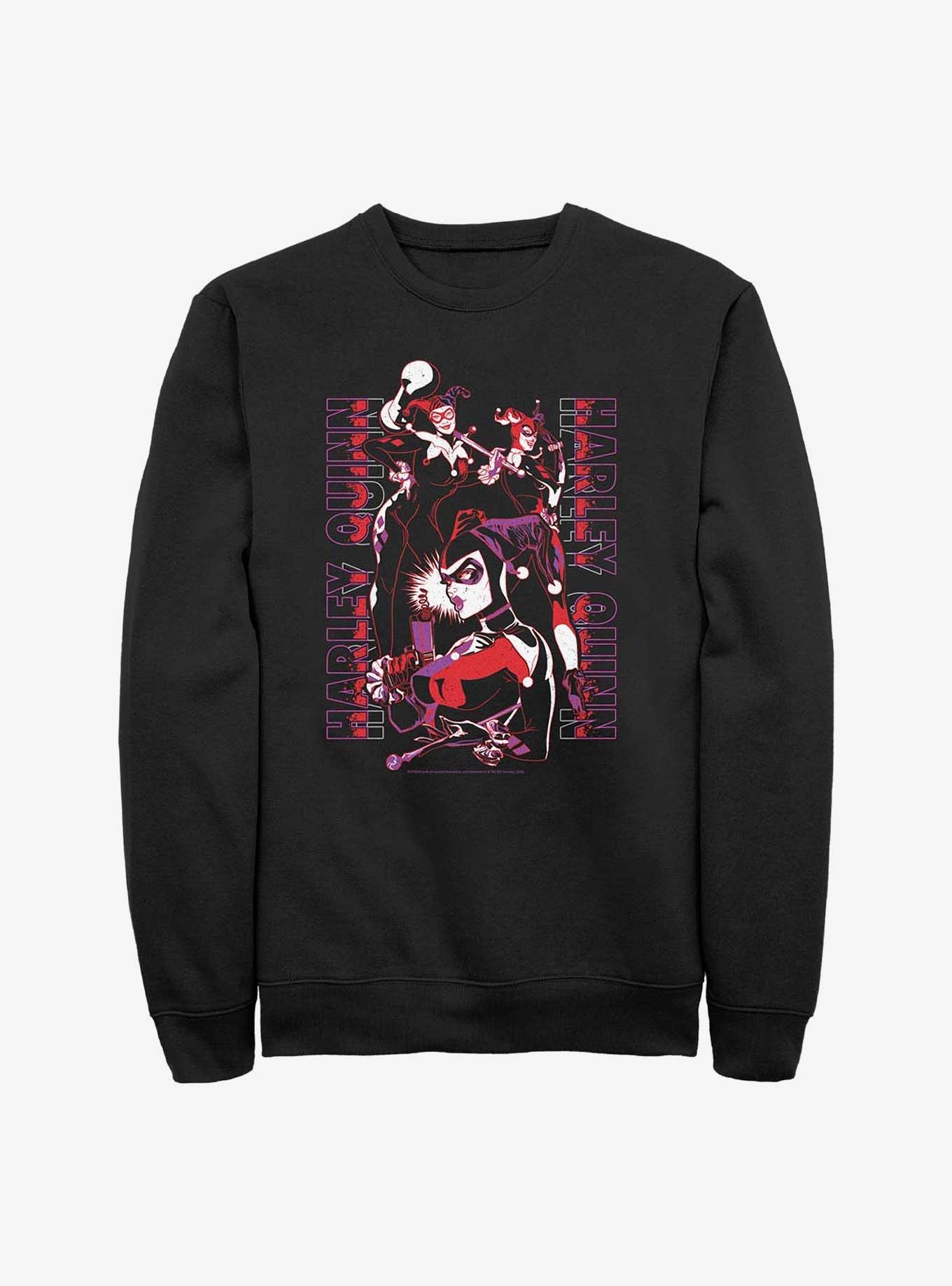 DC Comics Batman Harley Triple Threat Sweatshirt, BLACK, hi-res