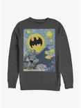 DC Comics Batman Starry Gotham Sweatshirt, CHAR HTR, hi-res