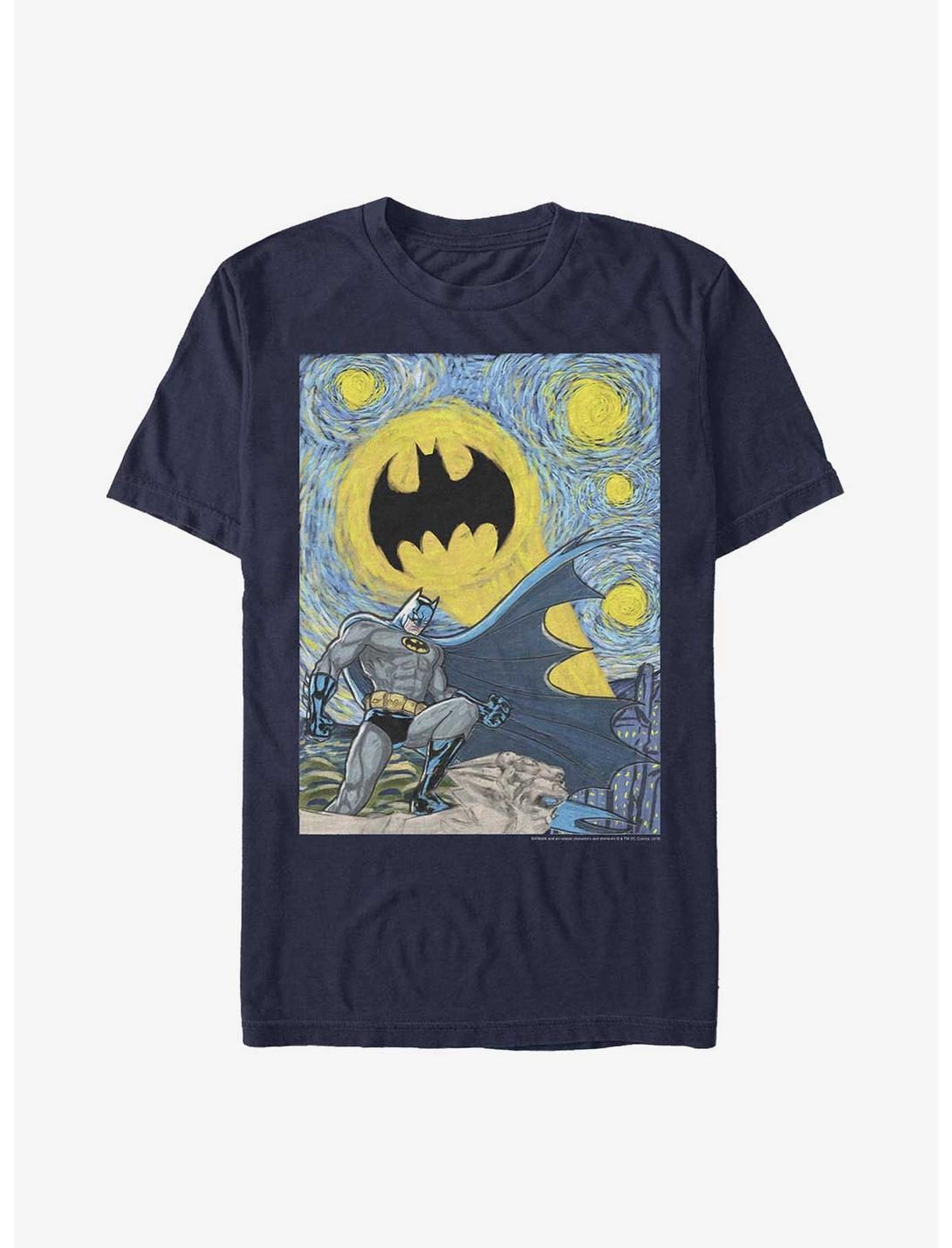 DC Comics Batman Starry Gotham T-Shirt, NAVY, hi-res
