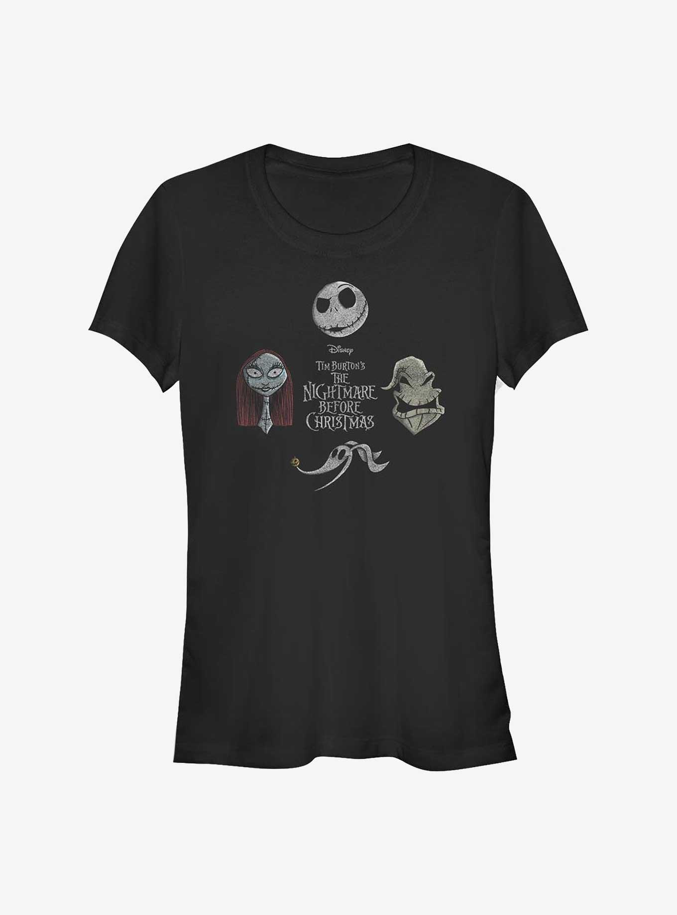 Disney The Nightmare Before Christmas Heads Up T-Shirt, BLACK, hi-res