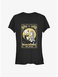 The Nightmare Before Christmas Jack & Sally The Lovers Tarot T-Shirt, BLACK, hi-res