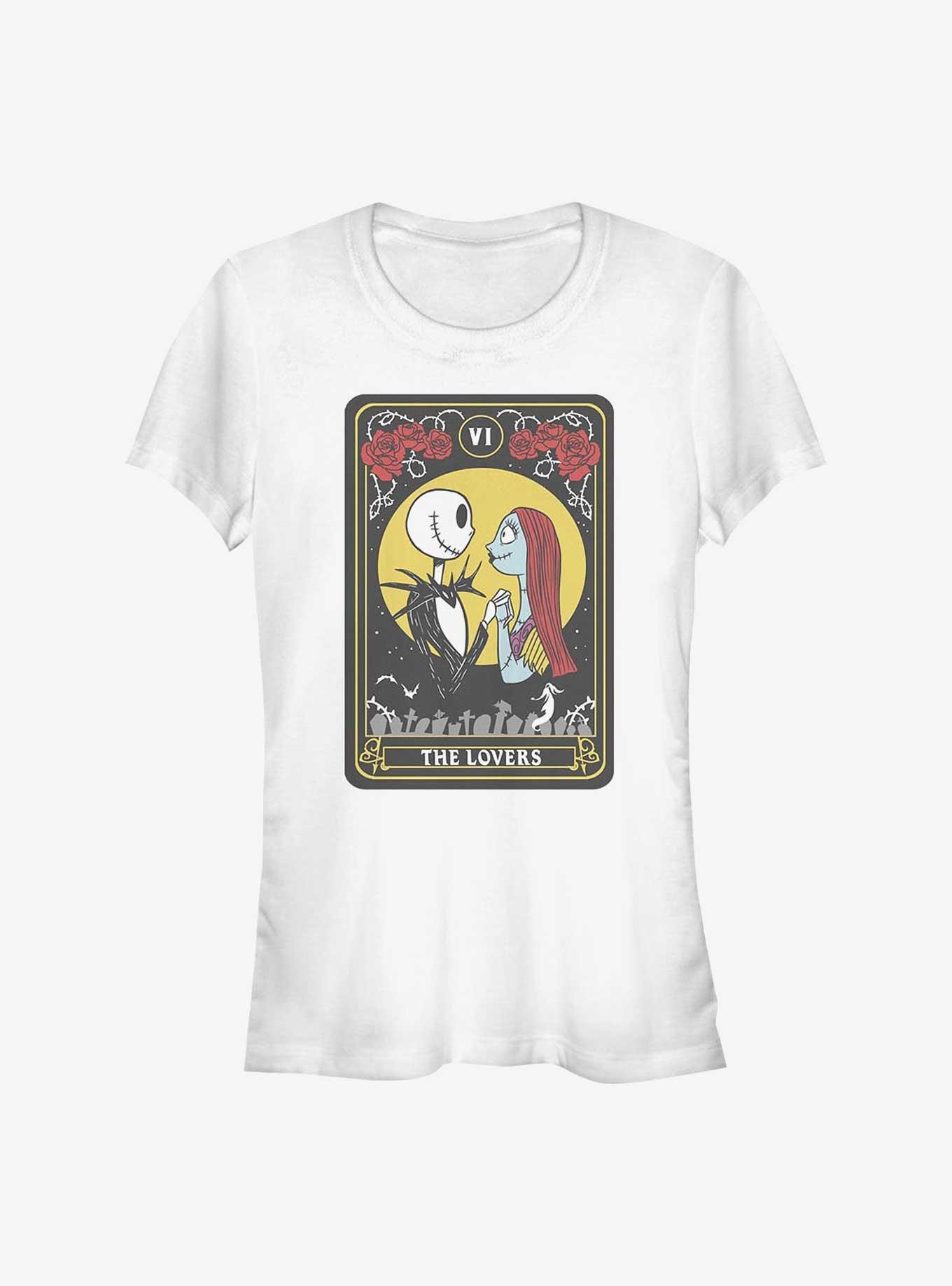 The Nightmare Before Christmas Jack & Sally The Lovers Tarot Girls T-Shirt, , hi-res