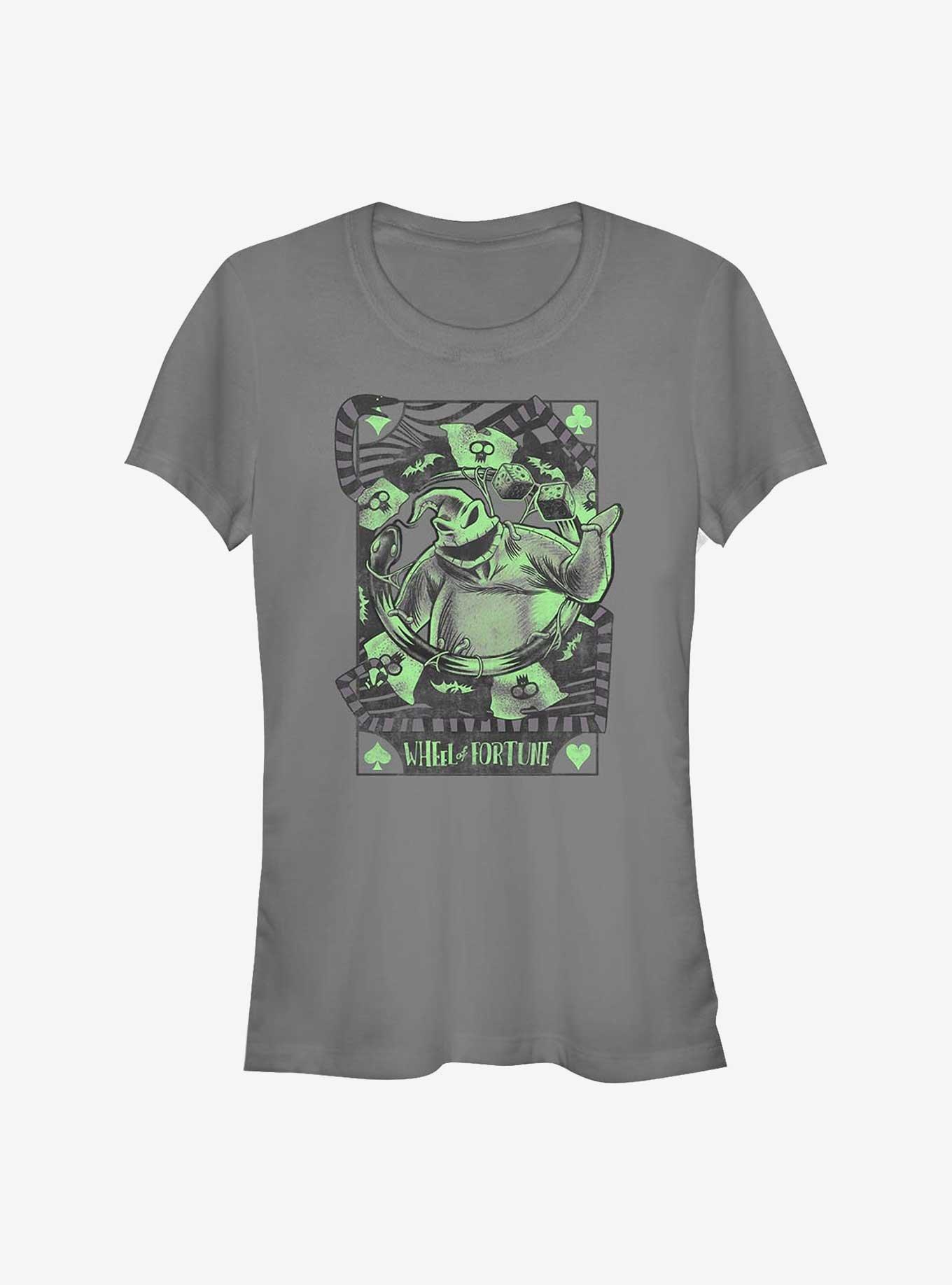 The Nightmare Before Christmas Oogie Boogie Wheel Of Fortune T-Shirt, CHARCOAL, hi-res