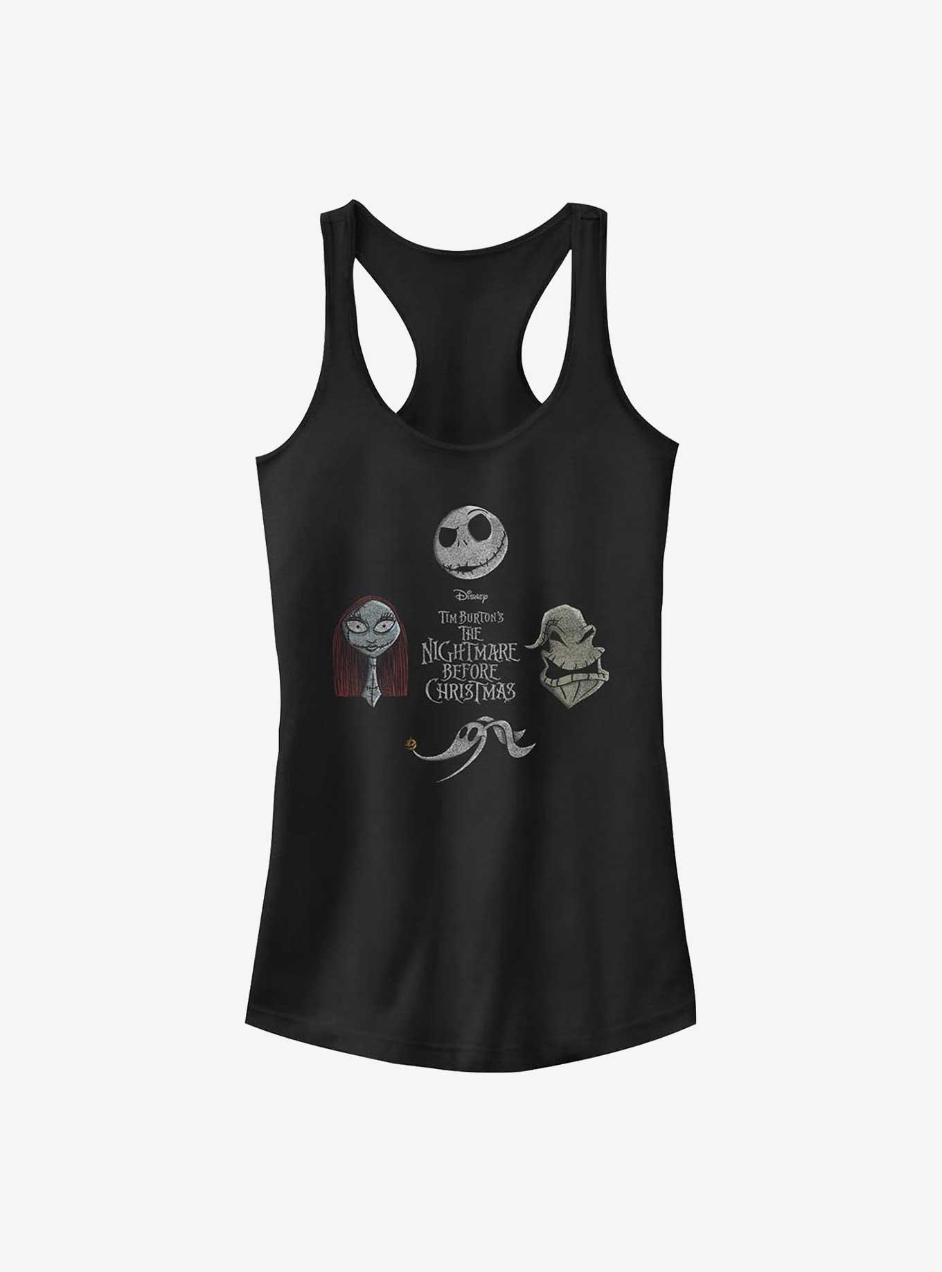 Disney The Nightmare Before Christmas Heads Up Tank, BLACK, hi-res