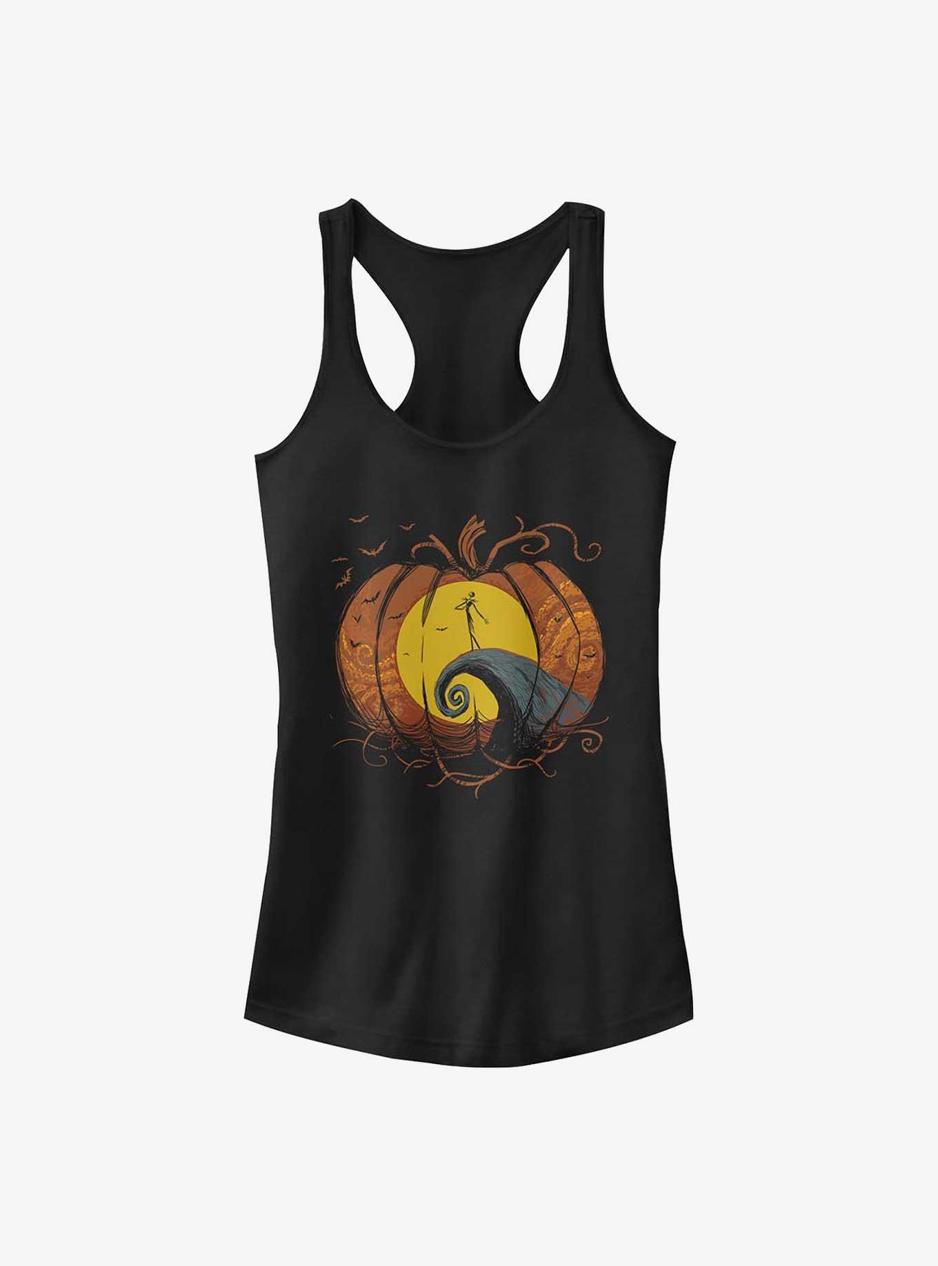 Disney The Nightmare Before Christmas Hypnotic Jack and Sally Tank, BLACK, hi-res