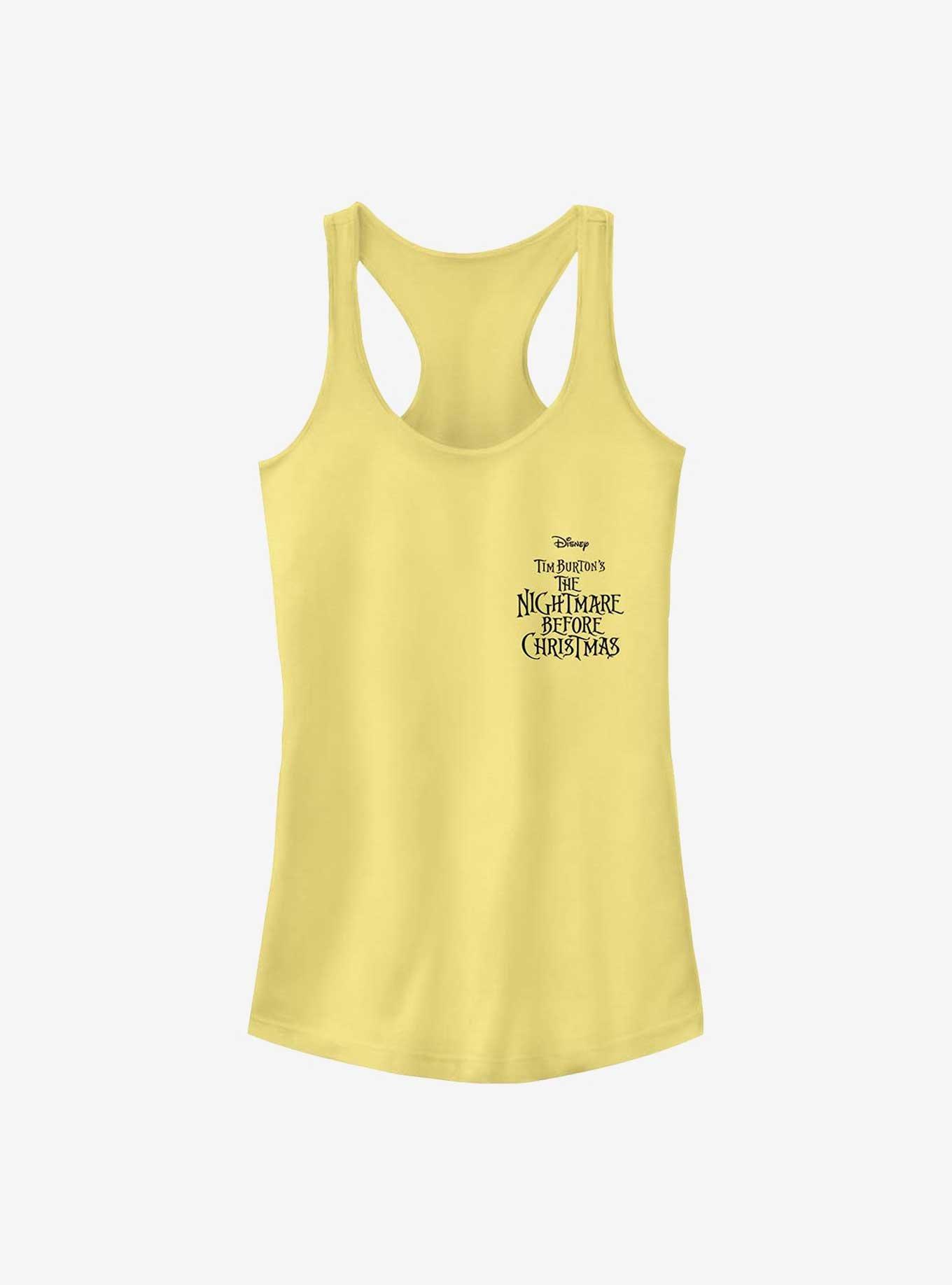The Nightmare Before Christmas Logo Pocket Tank Top, BANANA, hi-res