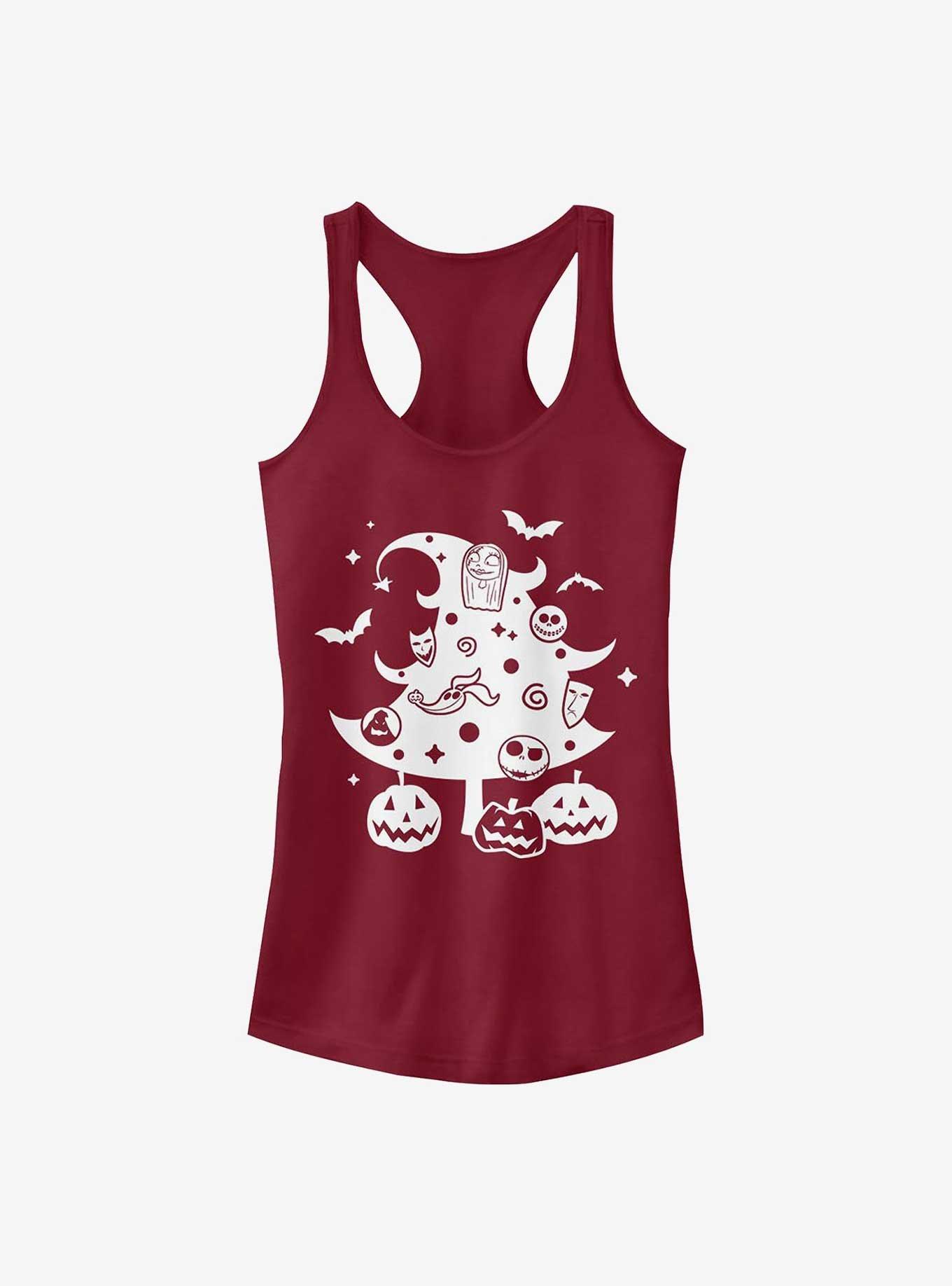 Disney The Nightmare Before Christmas Xmas Tree Tank Top, SCARLET, hi-res