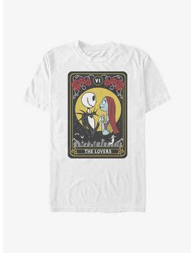 Disney The Nightmare Before Christmas Lovers Tarot T-Shirt, WHITE, hi-res