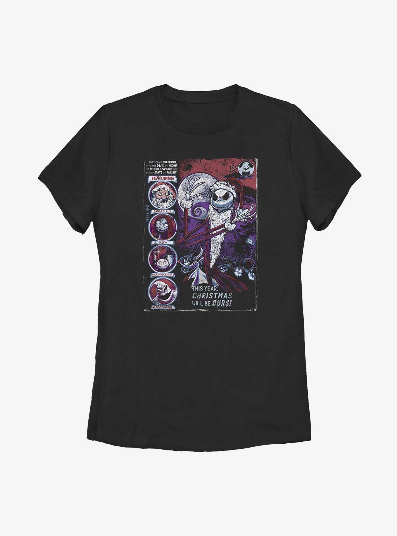 Disney The Nightmare Before Christmas Comic Style Womens T-Shirt, , hi-res