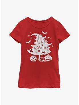 Disney The Nightmare Before Christmas Christmas Tree Youth Girls T-Shirt, , hi-res