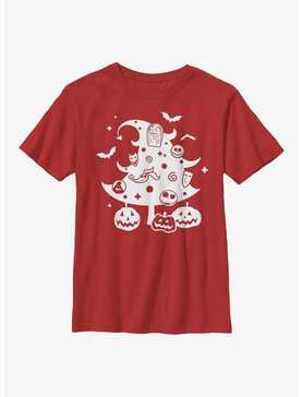 Disney The Nightmare Before Christmas Christmas Tree Youth T-Shirt, , hi-res