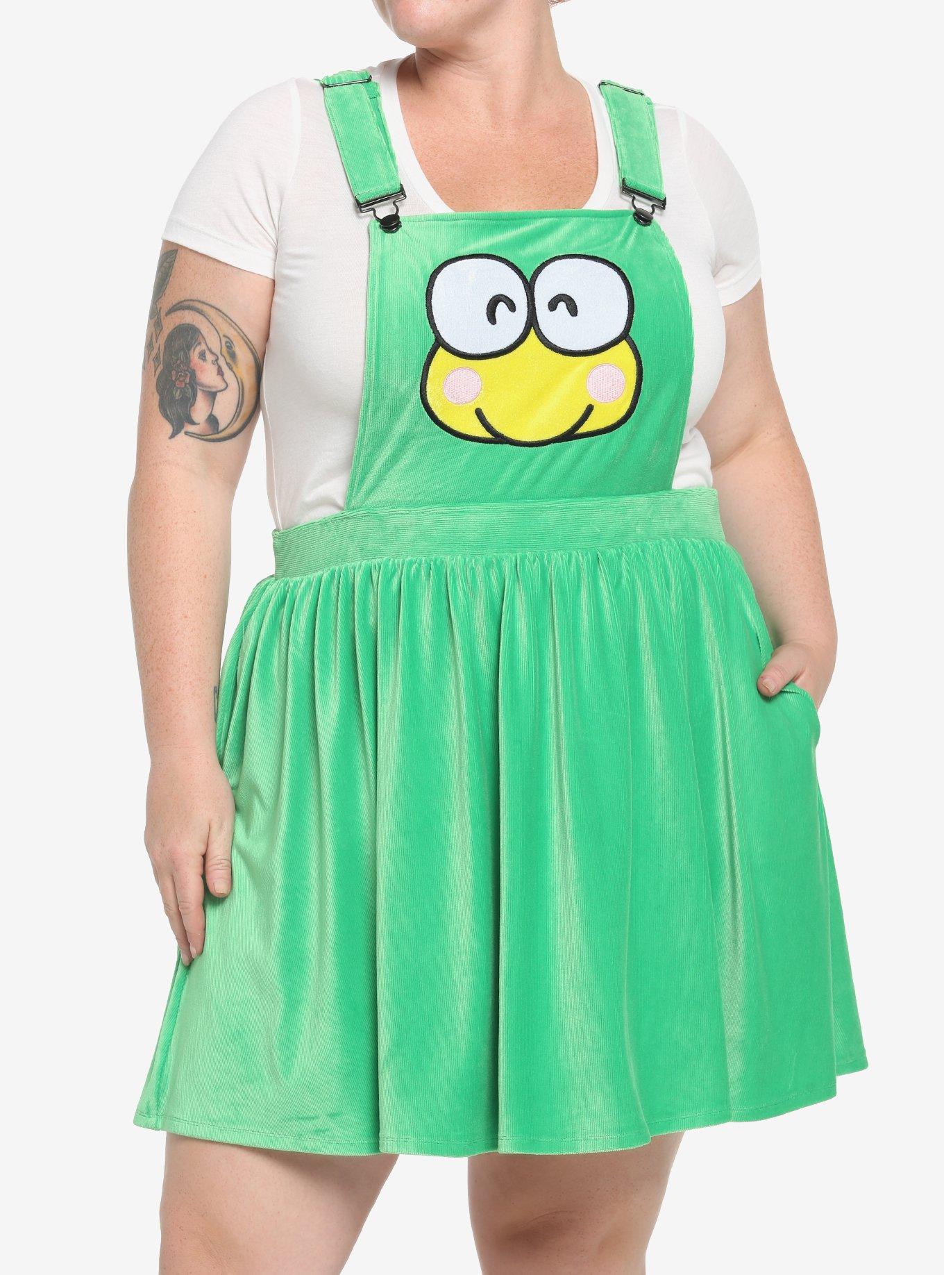 Keroppi Smile Corduroy Skirtall Plus Size, MULTI, hi-res
