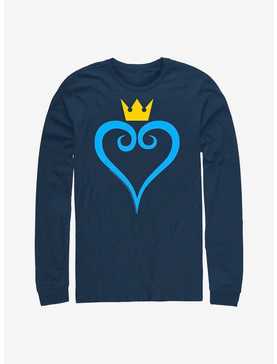 Disney Kingdom Hearts Heart And Crown Long-Sleeve T-Shirt, , hi-res