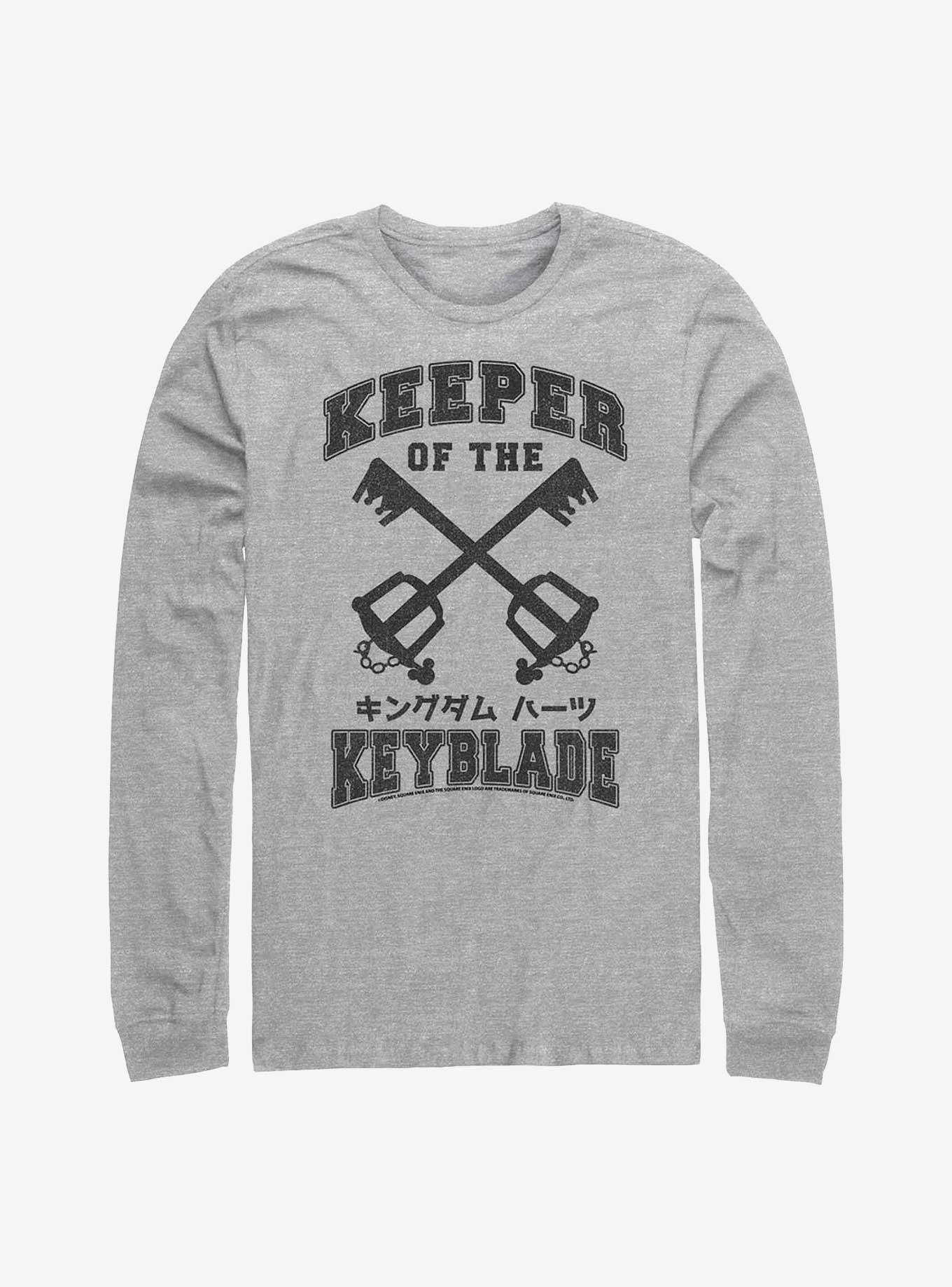 Disney Kingdom Hearts Keeper Of The Keyblade Long-Sleeve T-Shirt, ATH HTR, hi-res