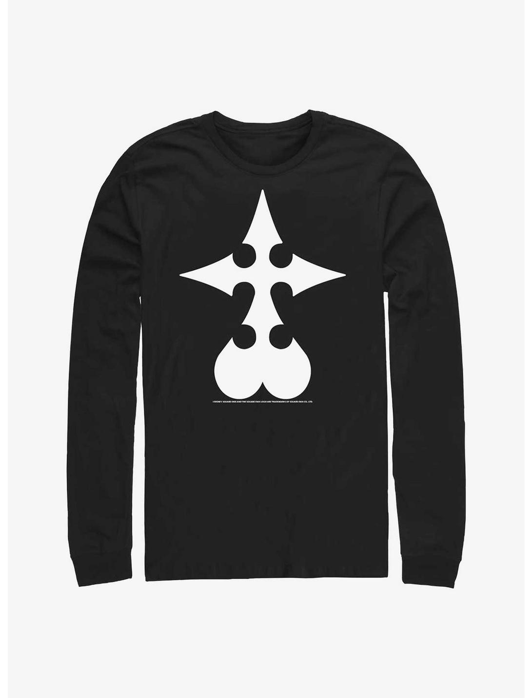 Disney Kingdom Hearts Nobody Symbol Long-Sleeve T-Shirt, BLACK, hi-res