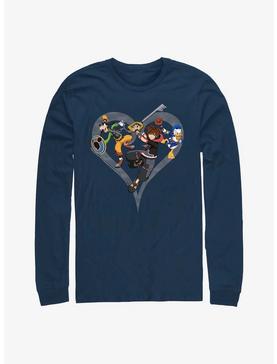 Disney Kingdom Hearts Sora Goofy Donald Attack Long-Sleeve T-Shirt, , hi-res