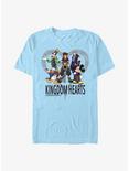 Disney Kingdom Hearts Heart Background T-Shirt, LT BLUE, hi-res
