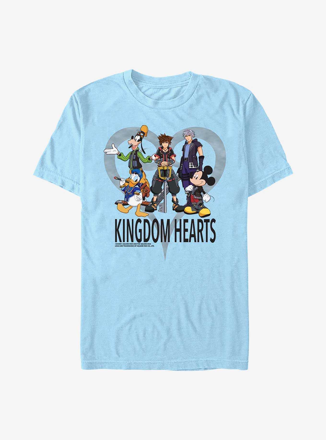 Disney Kingdom Hearts Heart Background T-Shirt, , hi-res