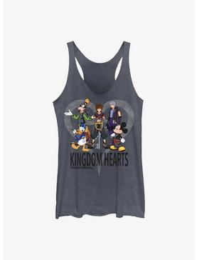 Disney Kingdom Hearts Heart Background Womens Tank Top, , hi-res