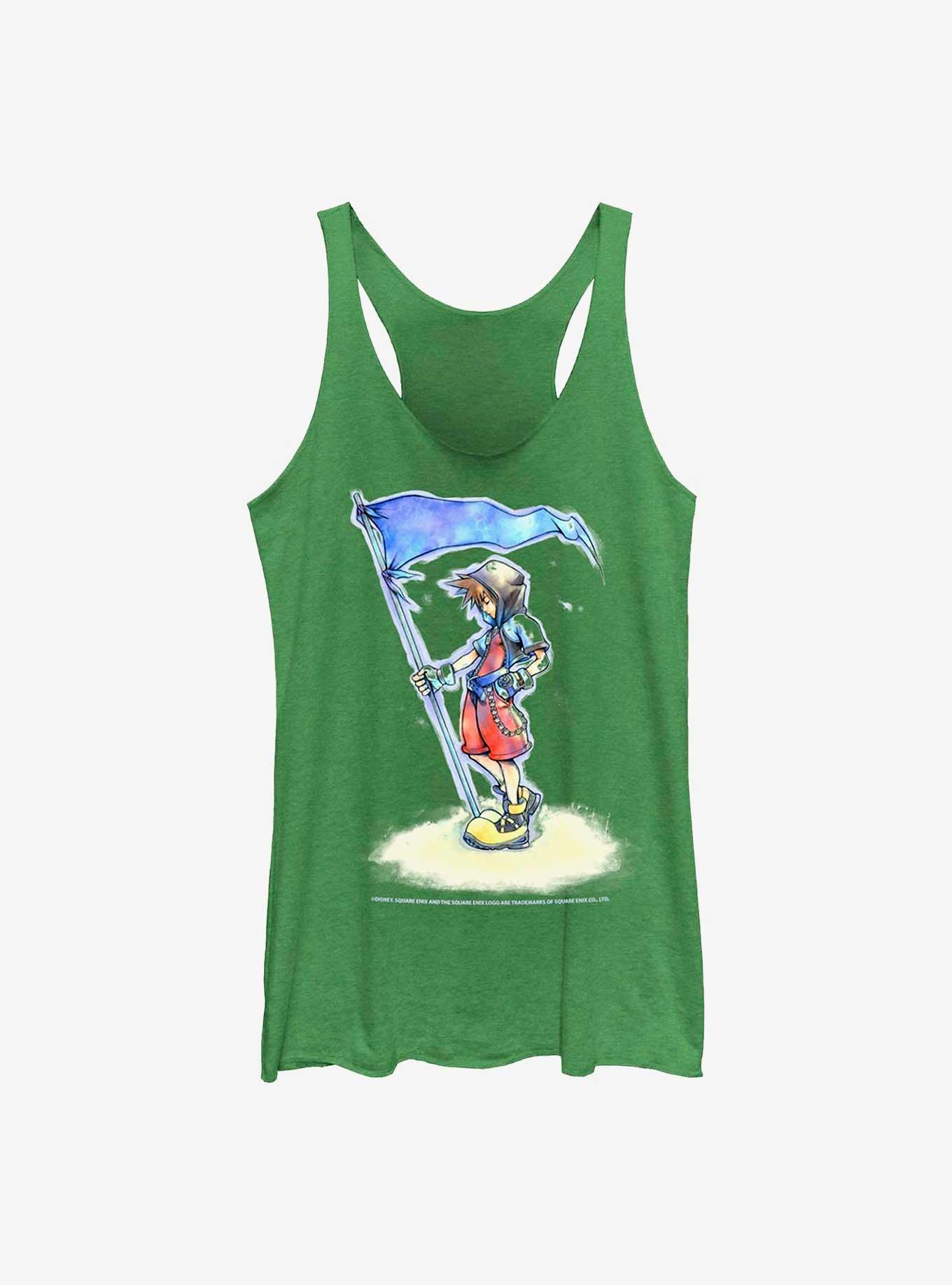 Disney Kingdom Hearts Sora With Flag Womens Tank Top, , hi-res