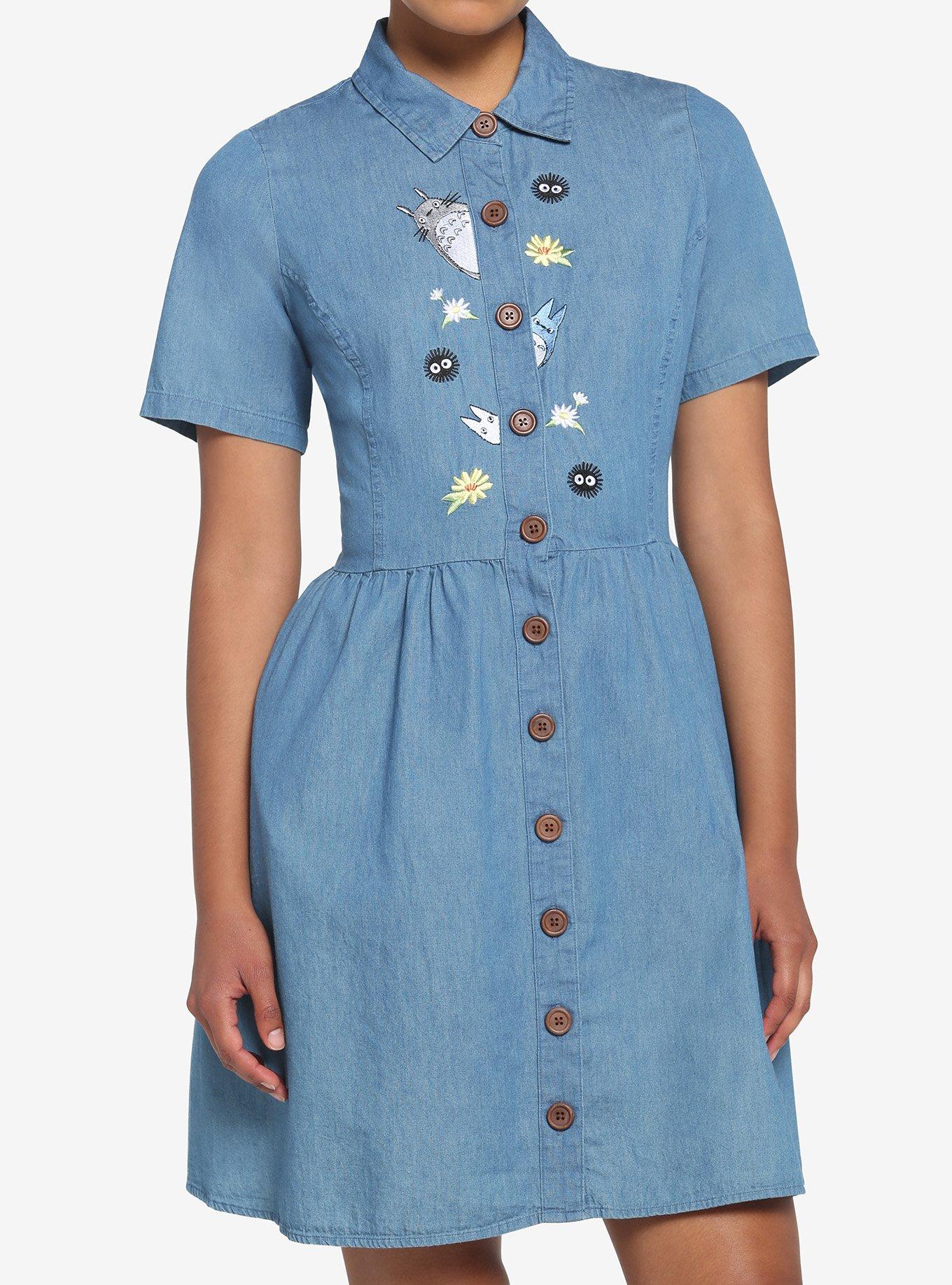 Her Universe Studio Ghibli My Neighbor Totoro Denim Dress, MULTI, hi-res