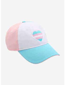 Trans Pride Flag Heart Cap, , hi-res
