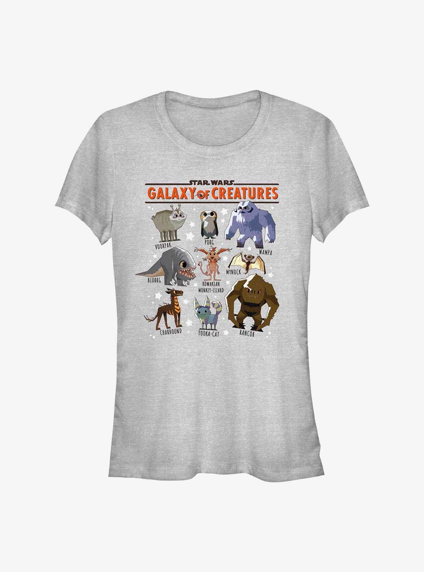 Star Wars: Galaxy Of Creatures Creature Textbook Girls T-Shirt, ATH HTR, hi-res