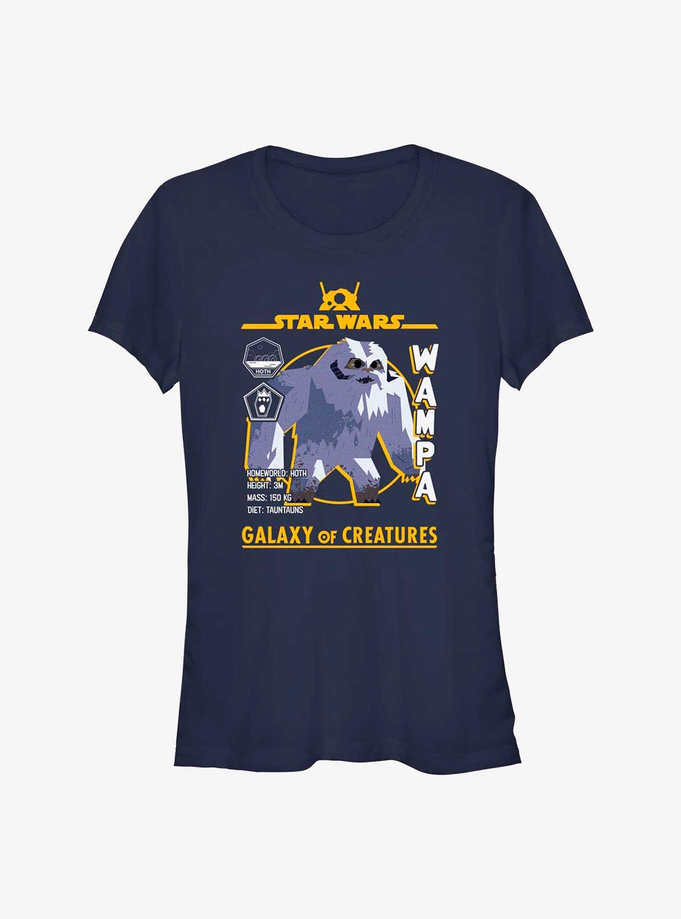 Star Wars: Galaxy Of Creatures Wampa Girls T-Shirt, NAVY, hi-res