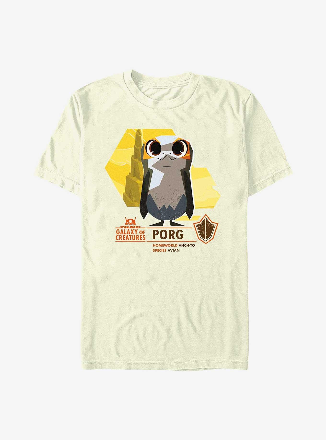 Star Wars: Galaxy Of Creatures Porg Species T-Shirt, NATURAL, hi-res