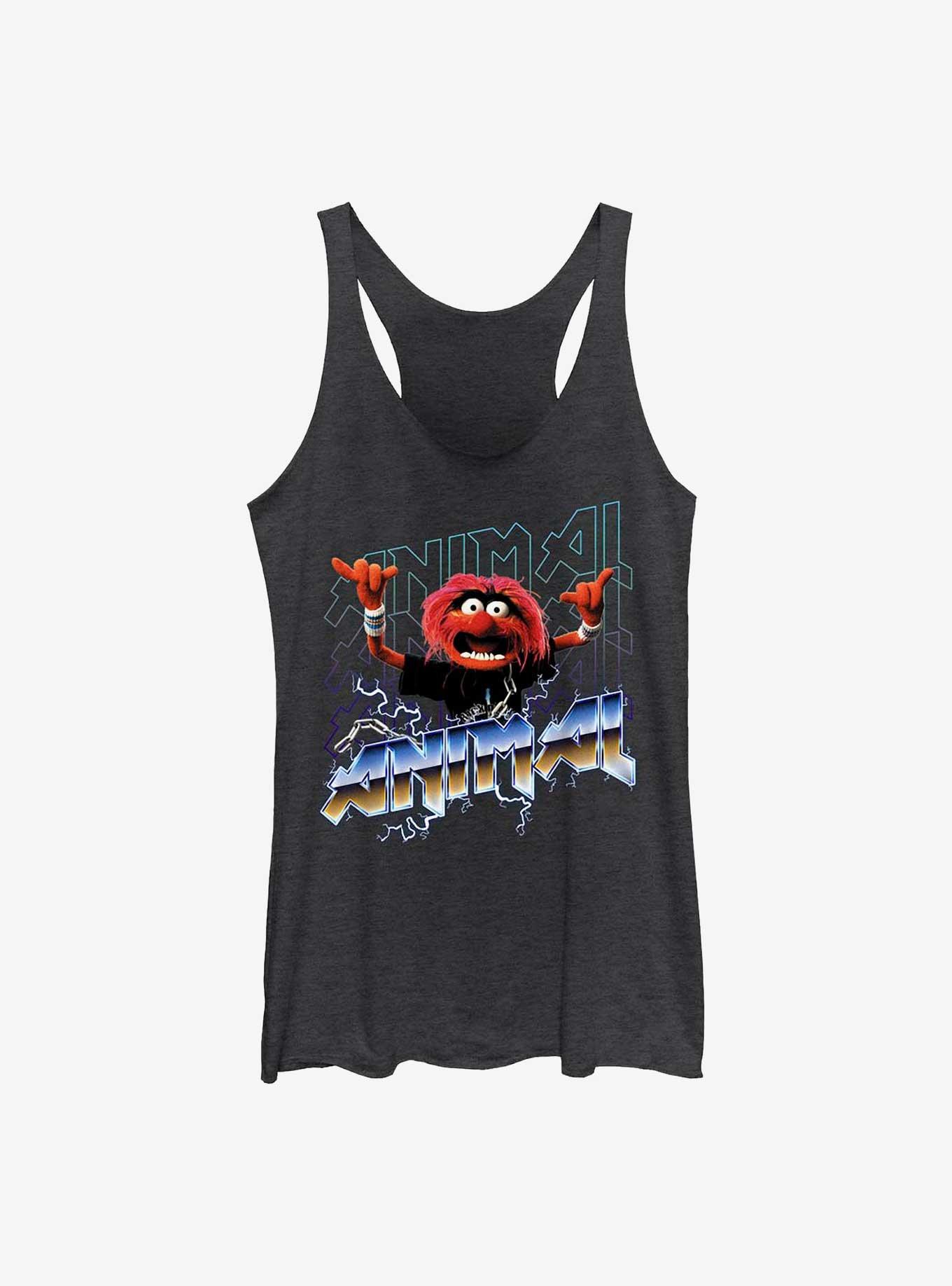 Disney The Muppets Animal Metal Girls Tank, BLK HTR, hi-res