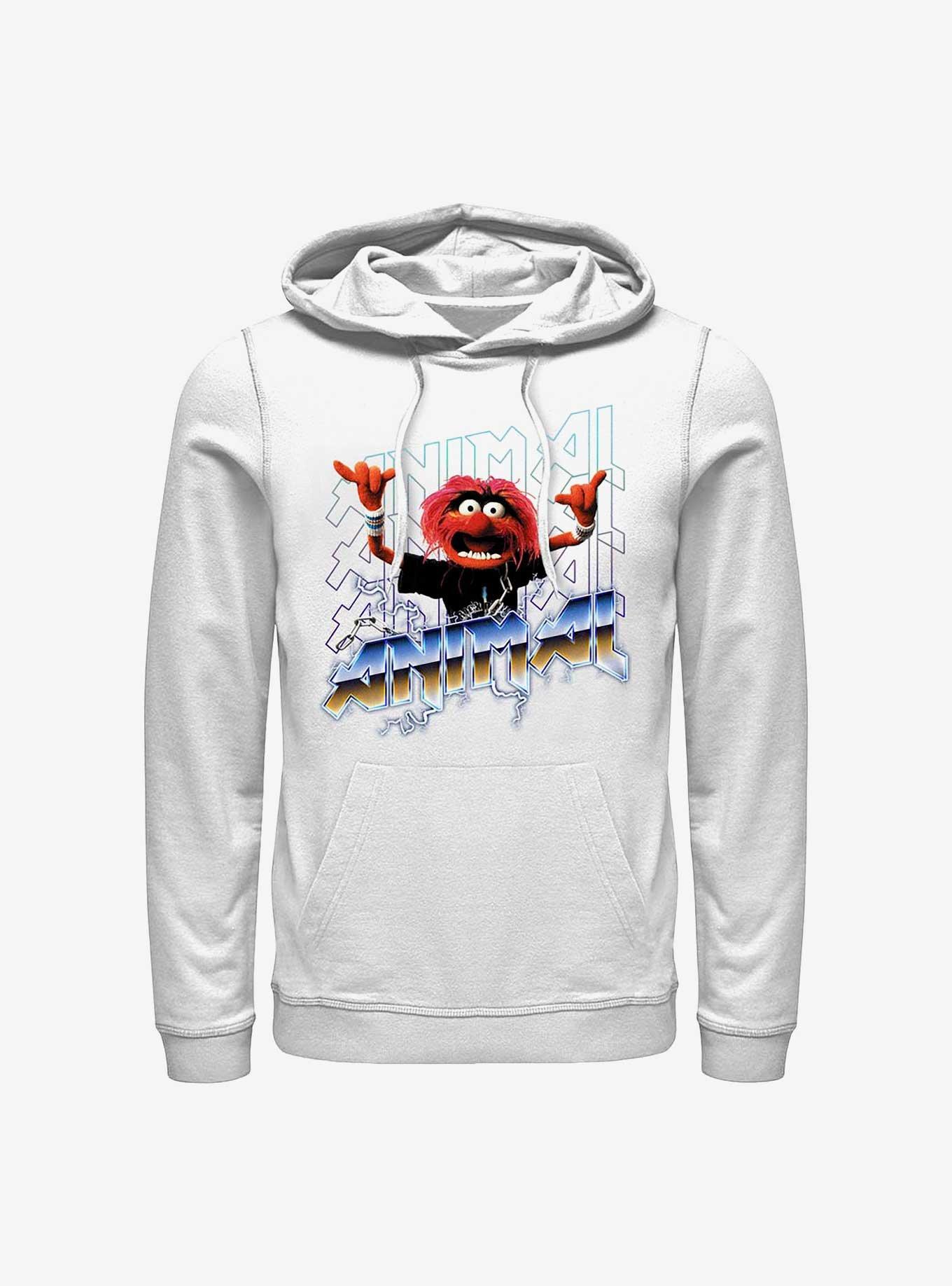 Disney The Muppets Animal Metal Hoodie, WHITE, hi-res