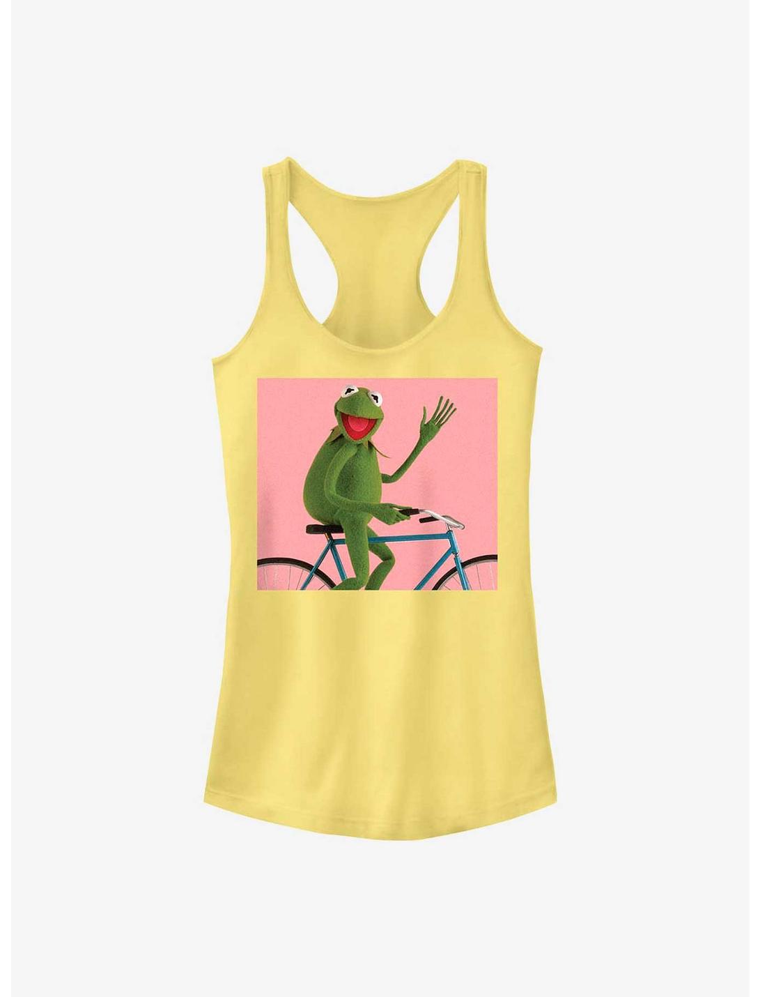 Disney The Muppets Biking Kermit Girls Tank, BANANA, hi-res