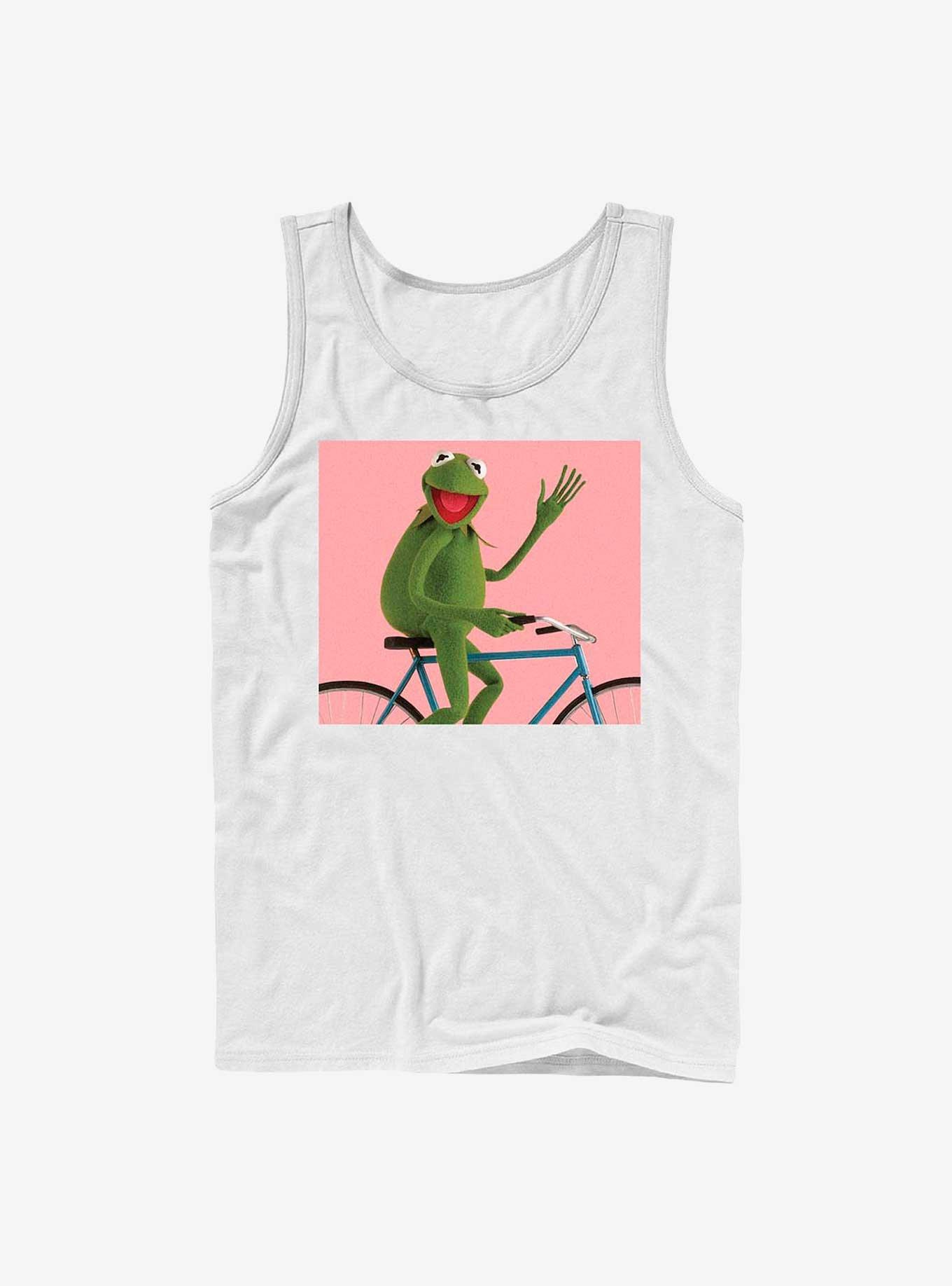 Disney The Muppets Biking Kermit Tank, WHITE, hi-res