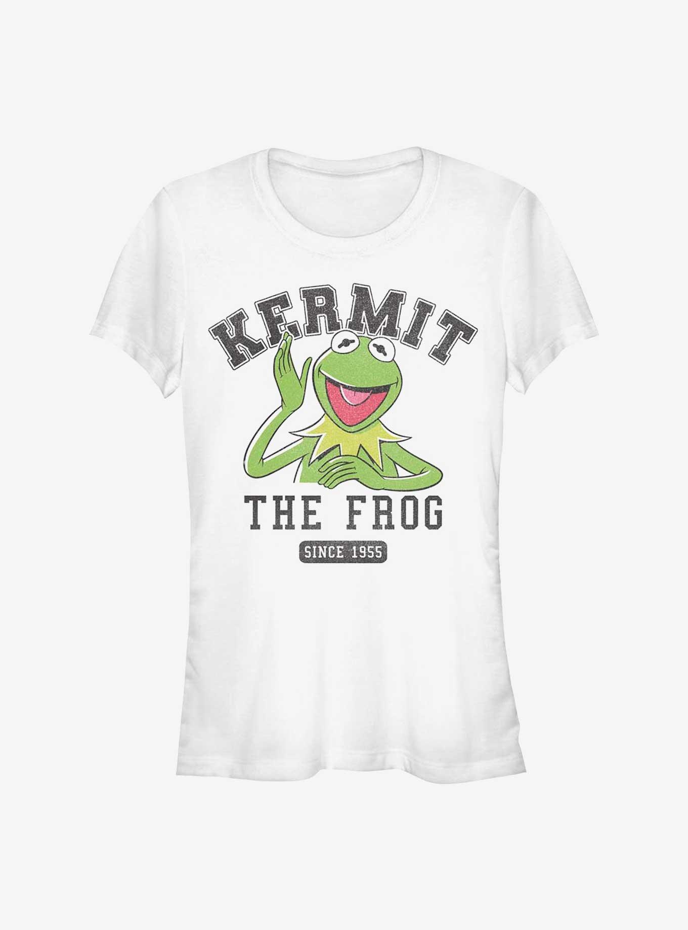 Disney The Muppets Collegiate Kermie Girls T-Shirt, WHITE, hi-res