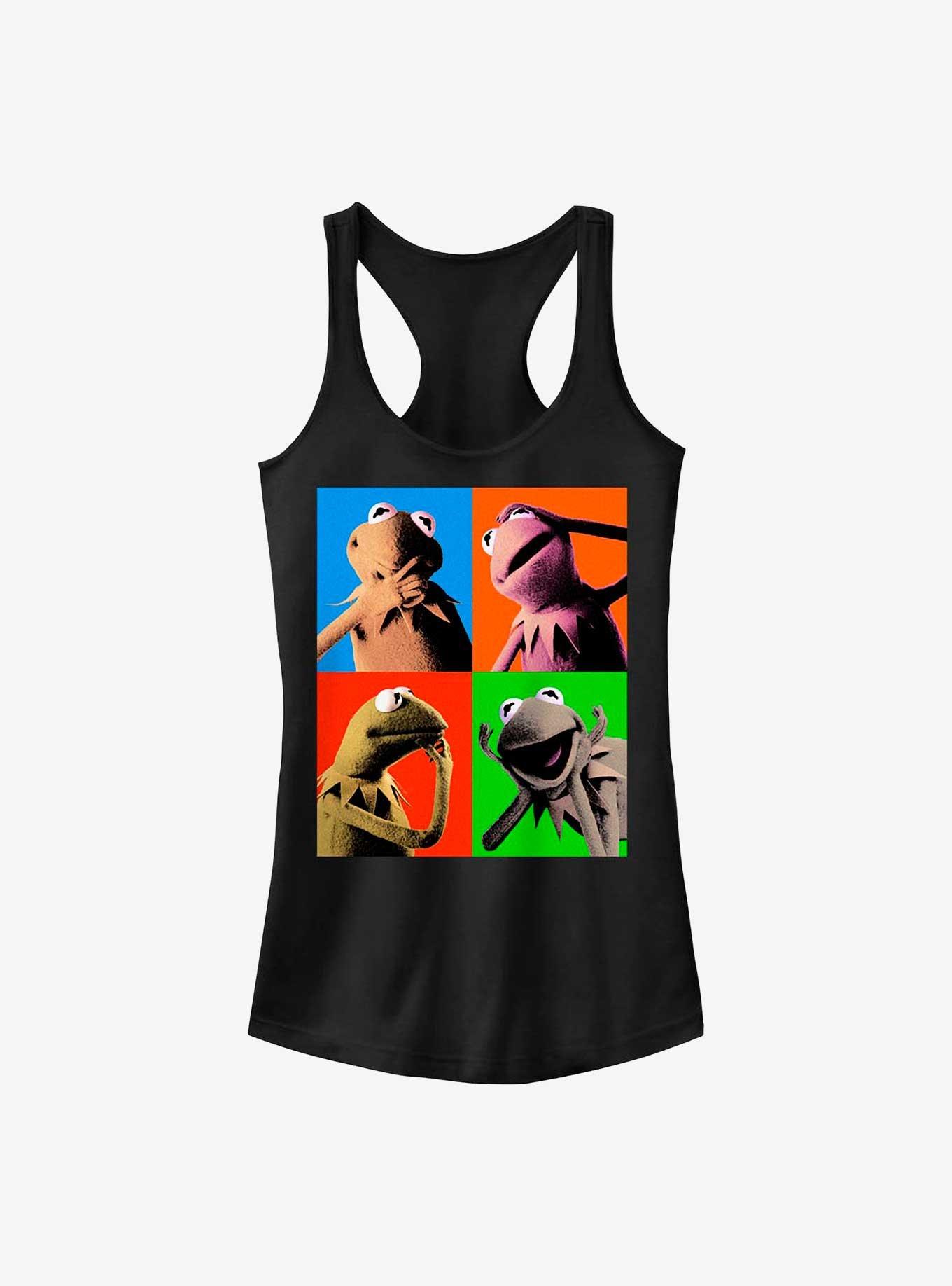 Disney The Muppets Kermit Pop Girls Tank, BLACK, hi-res