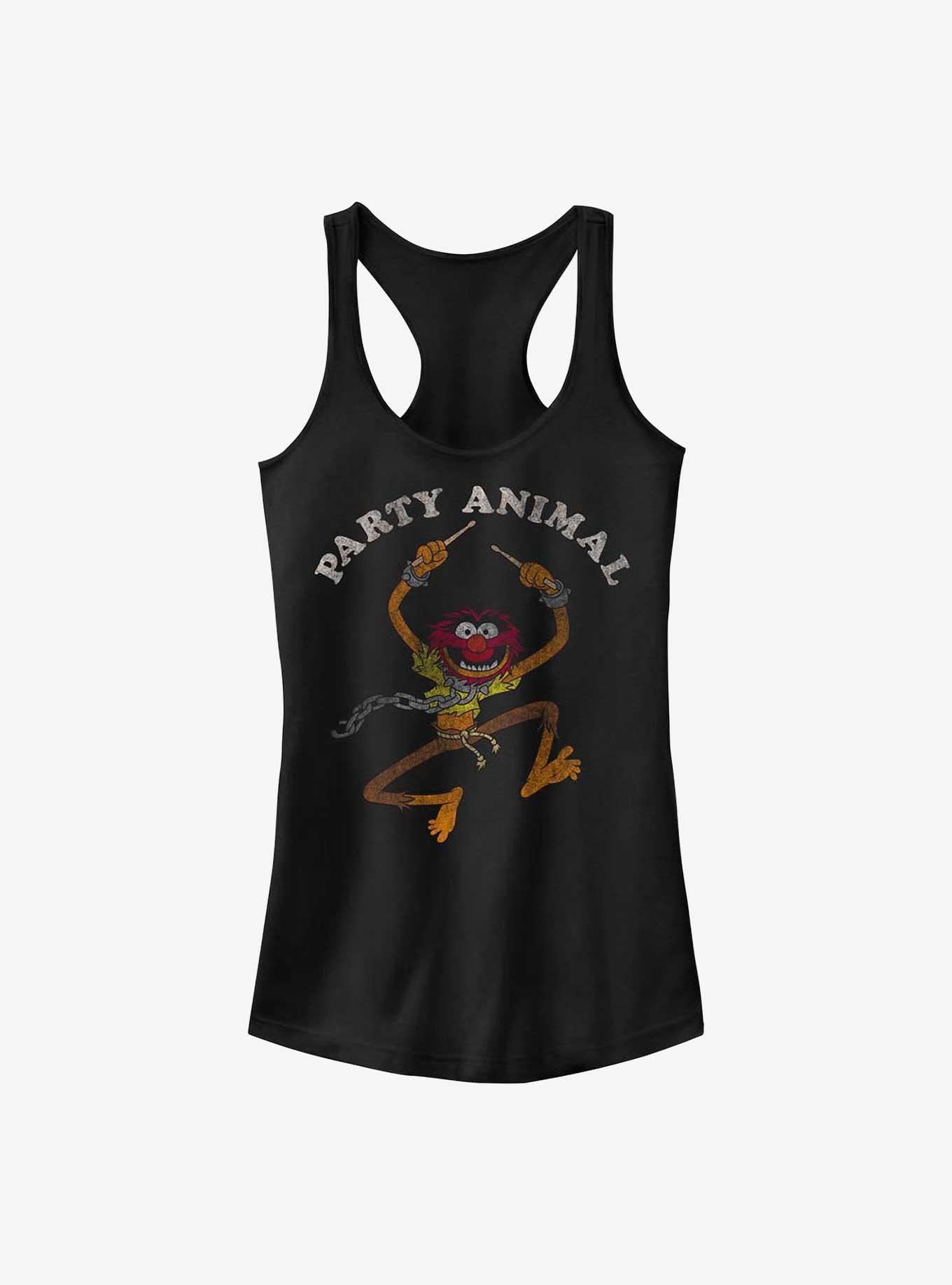 Disney The Muppets Party Animal Girls Tank, BLACK, hi-res