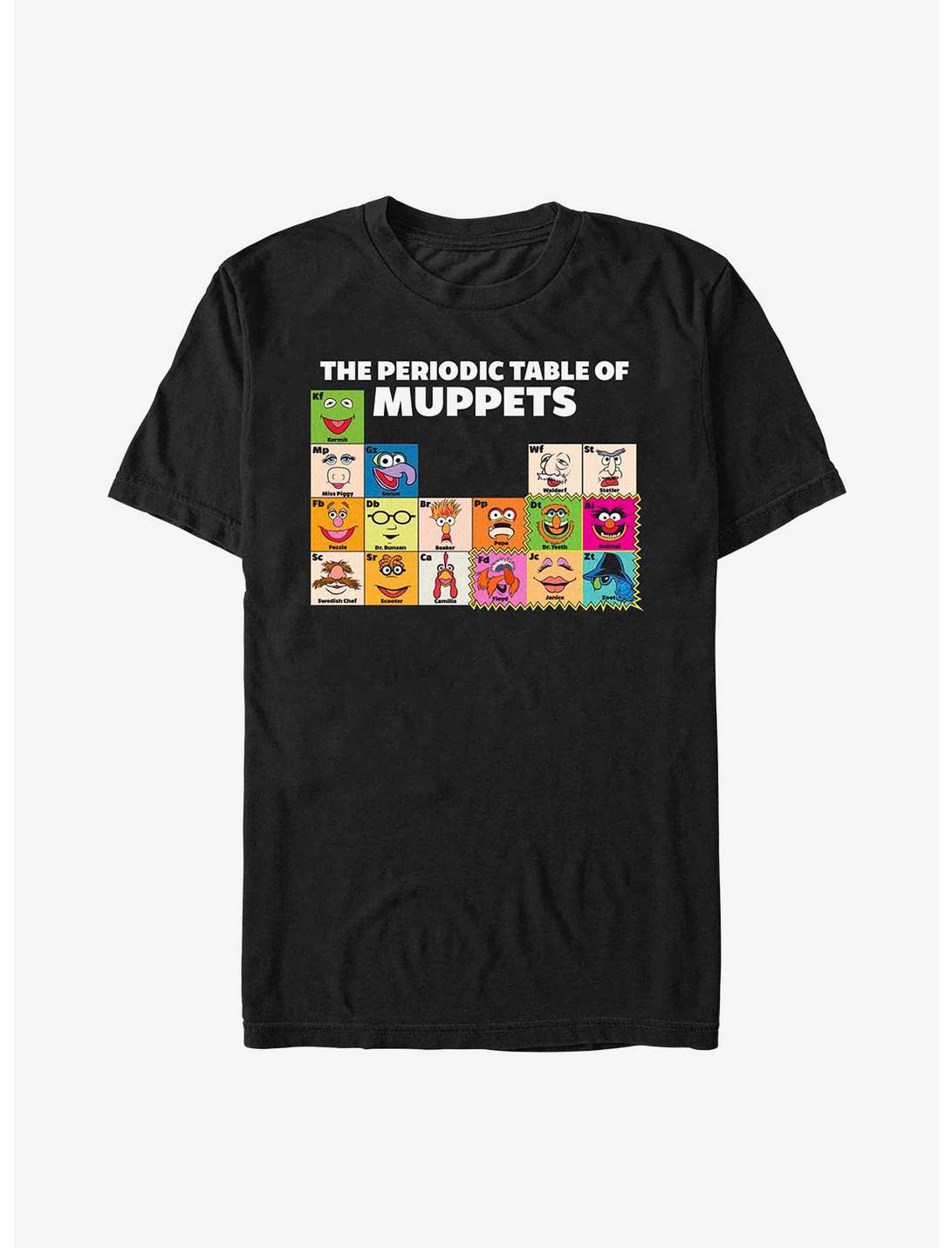 Disney The Muppets Periodic Table Of Muppets T-Shirt, BLACK, hi-res