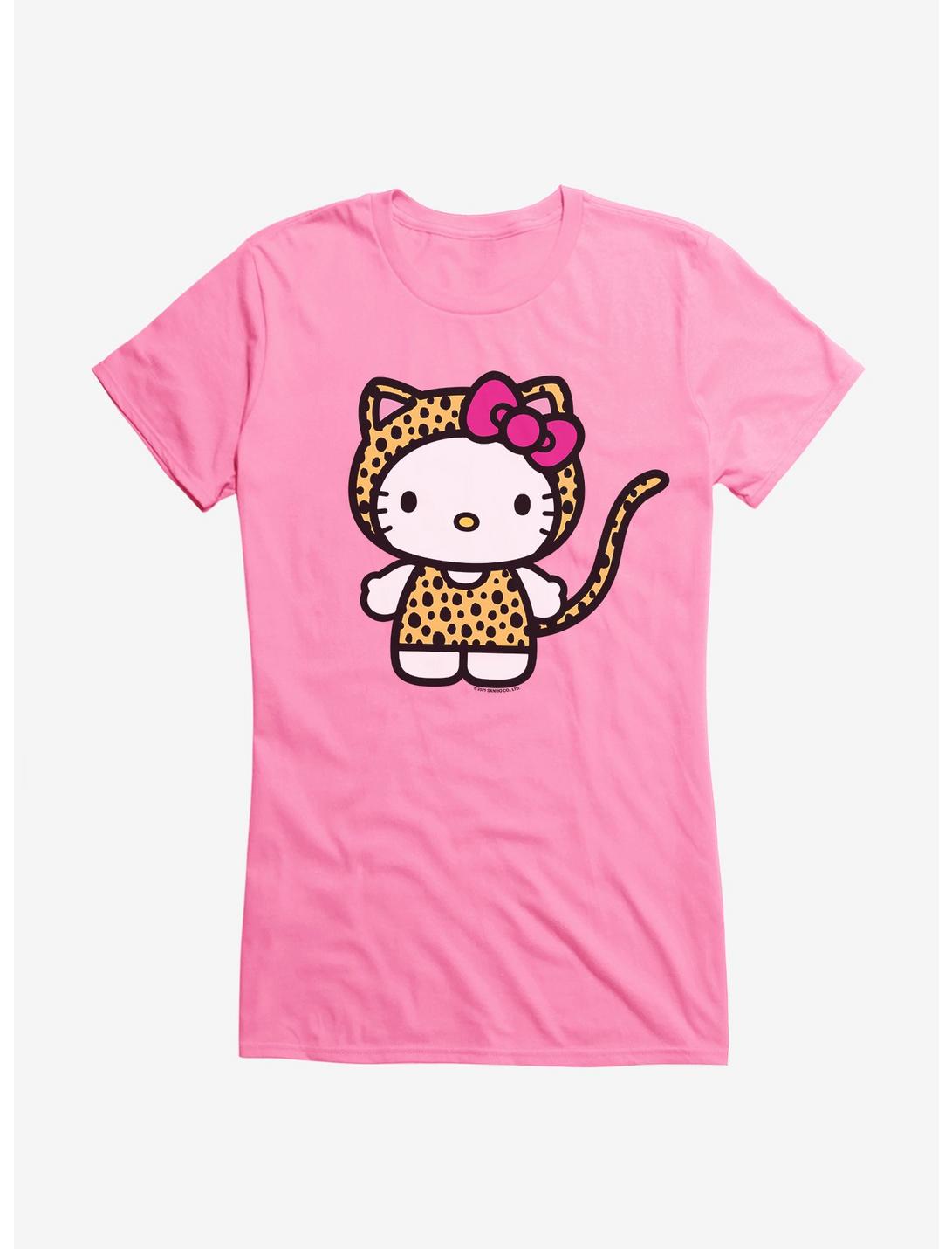 Hello Kitty Jungle Paradise Cheetah Kitty Girls T-Shirt, CHARITY PINK, hi-res