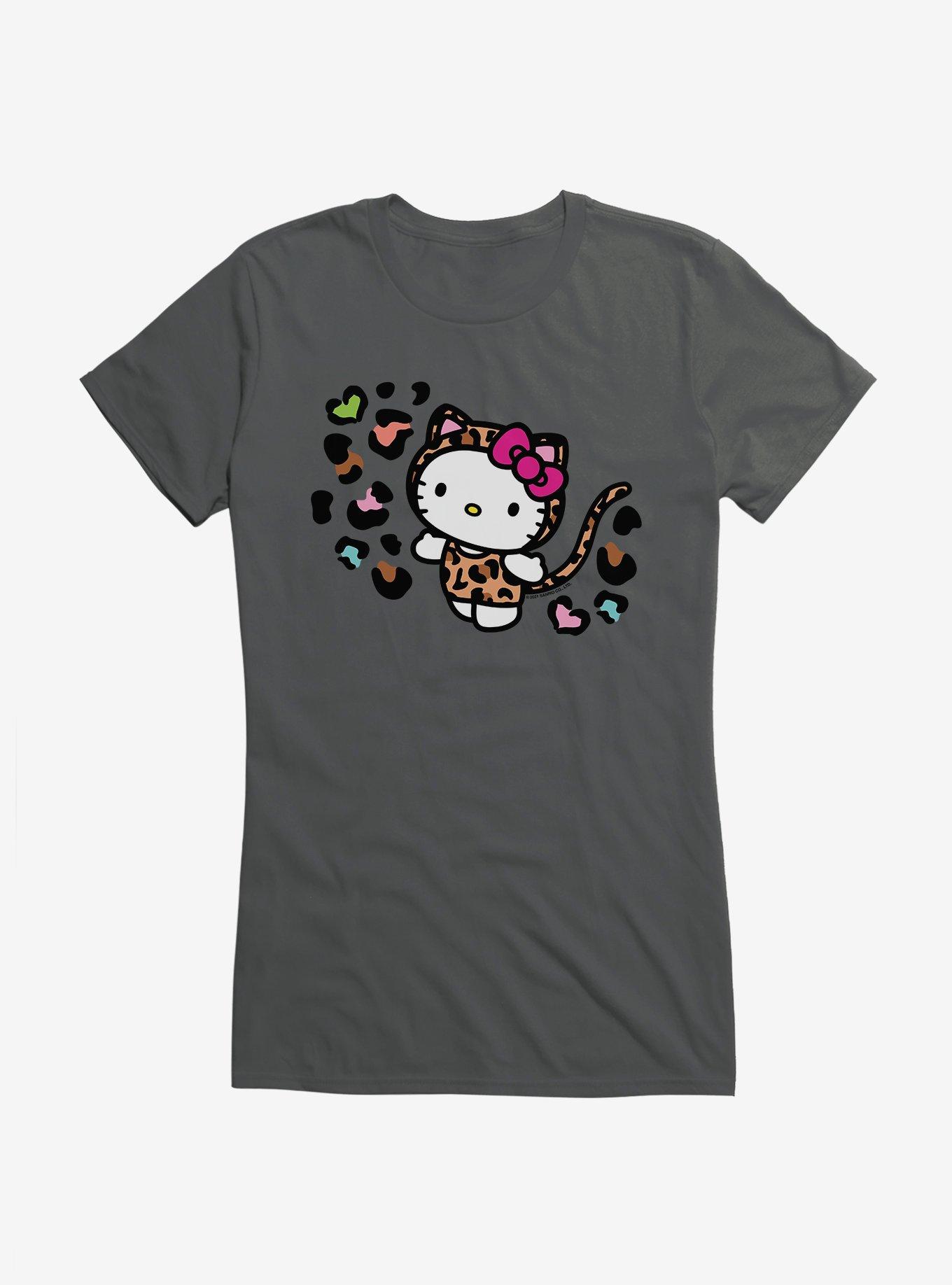 Hello Kitty Jungle Paradise Animal Spots Girls T-Shirt, CHARCOAL, hi-res